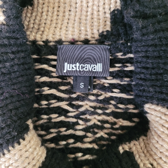 Just Cavalli by Roberto Cavalli Knit Zebra Fringe Sweater - Picture 3 of 4